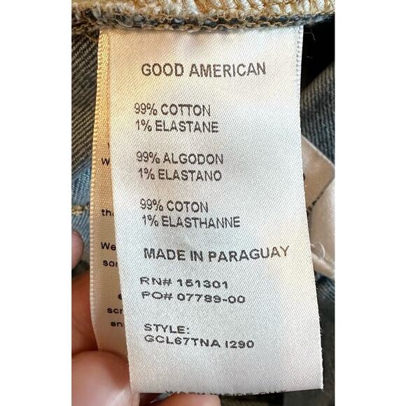 NWT Good American Women's Good Classic Distressed Jeans Size 10/30 Casual - Picture 8 of 8